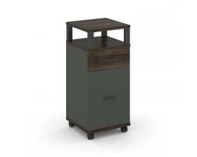 Тумба мобильная 1 ящ. 1 распаш. фасад с надставкой CN.TUM-012 A 420x420x949 Concept images