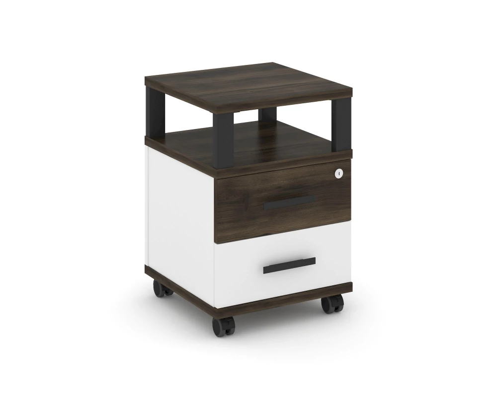 Тумба мобильная 2 ящ. с надставкой CN.TUM-002 B 420x420x615 Concept