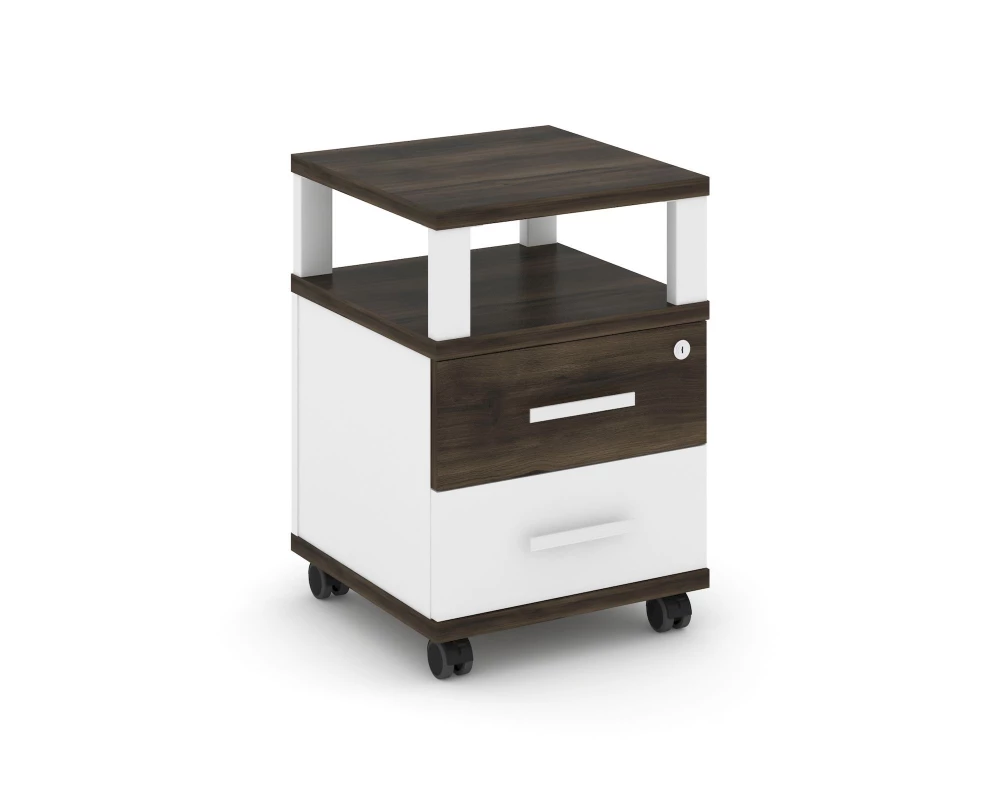 Тумба мобильная 2 ящ. с надставкой CN.TUM-002 W 420x420x615 Concept