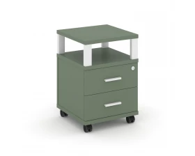 Тумба мобильная 2 ящ. с надставкой CN.TUM-002 W 420x420x615 Concept images