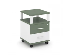 Тумба мобильная 2 ящ. с надставкой CN.TUM-002 W 420x420x615 Concept images