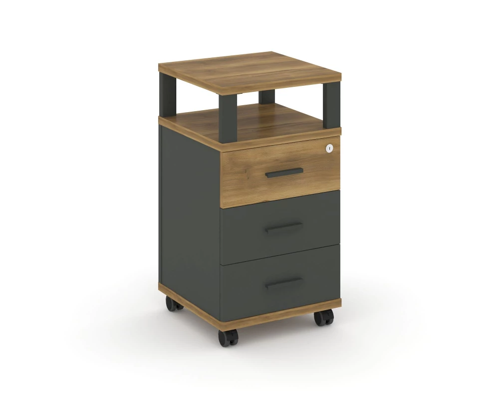 Тумба мобильная 3 ящ. с надставкой CN.TUM-004 A 420x420x782 Concept