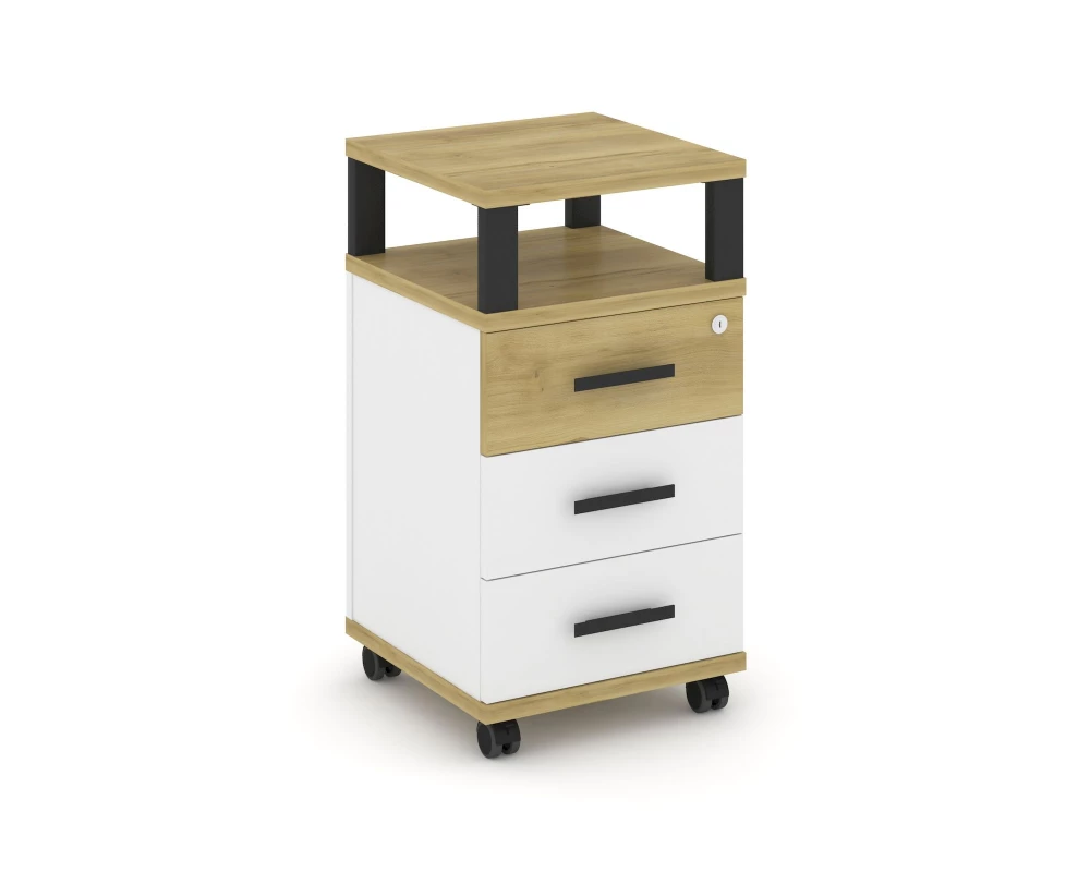 Тумба мобильная 3 ящ. с надставкой CN.TUM-004 B 420x420x782 Concept