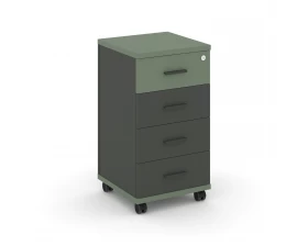 Тумба мобильная 4 ящ. CN.TUM-005 A 420x420x782 Concept images