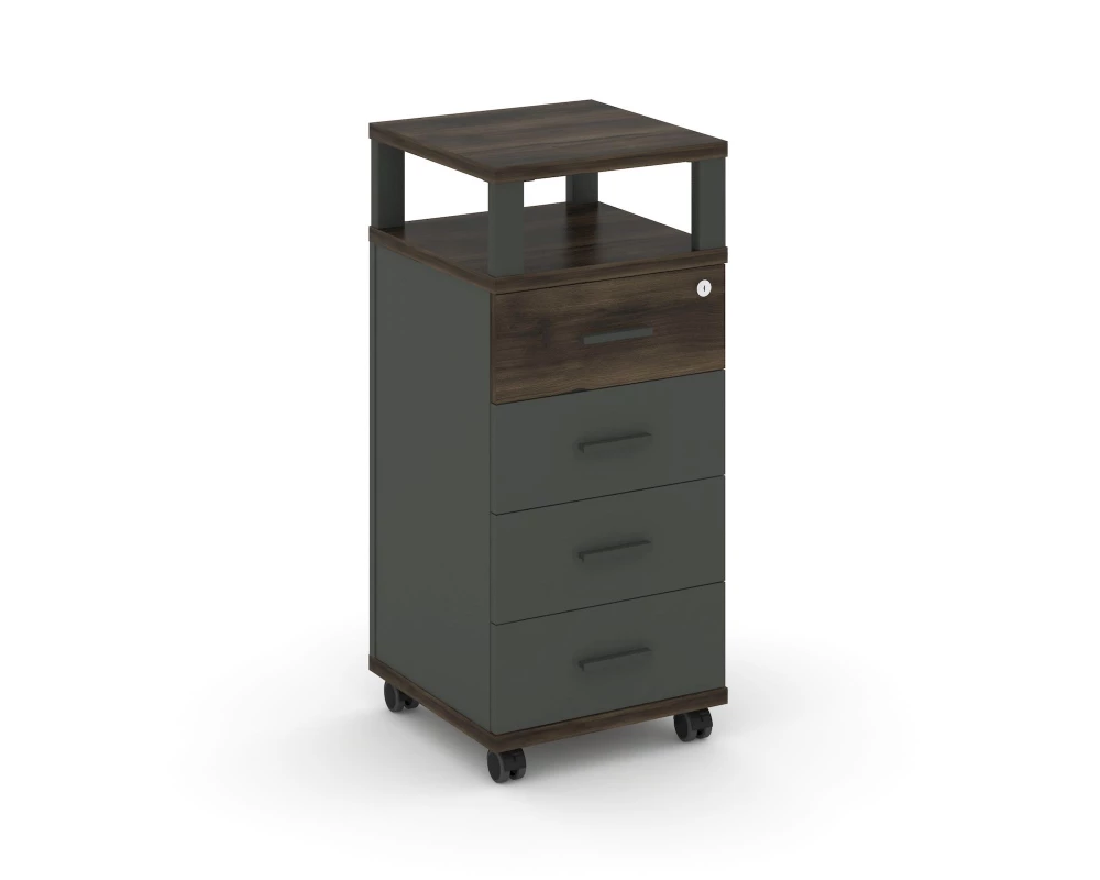 Тумба мобильная 4 ящ. с надставкой CN.TUM-006 A 420x420x949 Concept