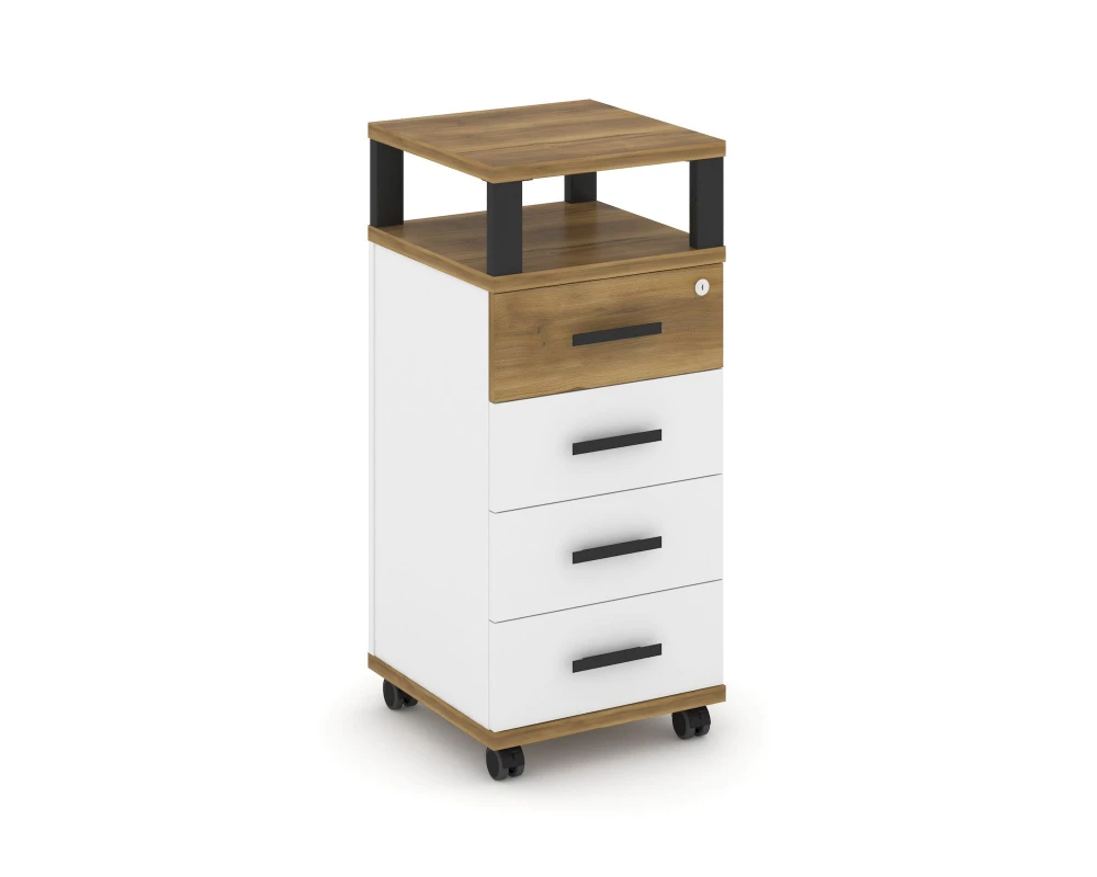 Тумба мобильная 4 ящ. с надставкой CN.TUM-006 B 420x420x949 Concept