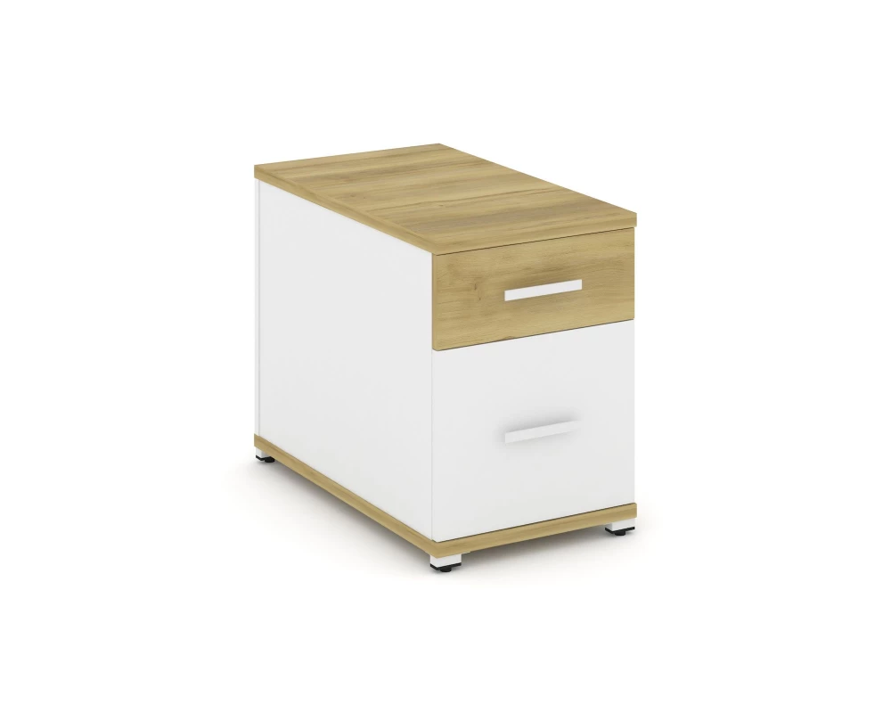 Тумба опорная/приставная 1 ящ. 1 распаш. фасад CN.TGO-004 W 420x720x583 Concept