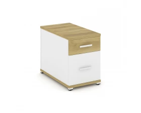 Тумба опорная/приставная 1 ящ. 1 распаш. фасад CN.TGO-004 W 420x720x583 Concept images