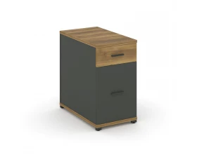 Тумба опорная/приставная 1 ящ. 1 распаш. фасад CN.TGO-005 A 420x720x750 Concept images