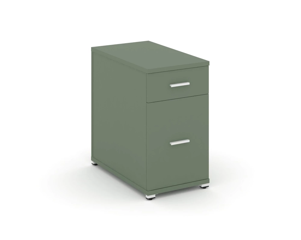 Тумба опорная/приставная 1 ящ. 1 распаш. фасад CN.TGO-005 W 420x720x750 Concept