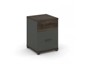 Тумба опорная/приставная 1 ящ. 1 распаш. фасад CN.TUO-004 W 420x420x583 Concept images