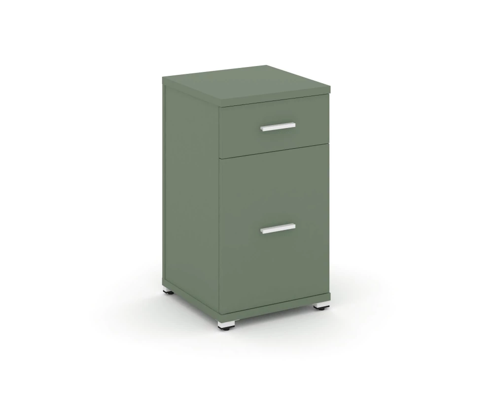 Тумба опорная/приставная 1 ящ. 1 распаш. фасад CN.TUO-005 W 420x420x750 Concept