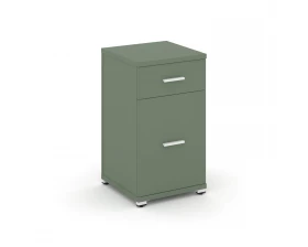 Тумба опорная/приставная 1 ящ. 1 распаш. фасад CN.TUO-005 W 420x420x750 Concept images