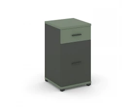 Тумба опорная/приставная 1 ящ. 1 распаш. фасад CN.TUO-005 W 420x420x750 Concept images