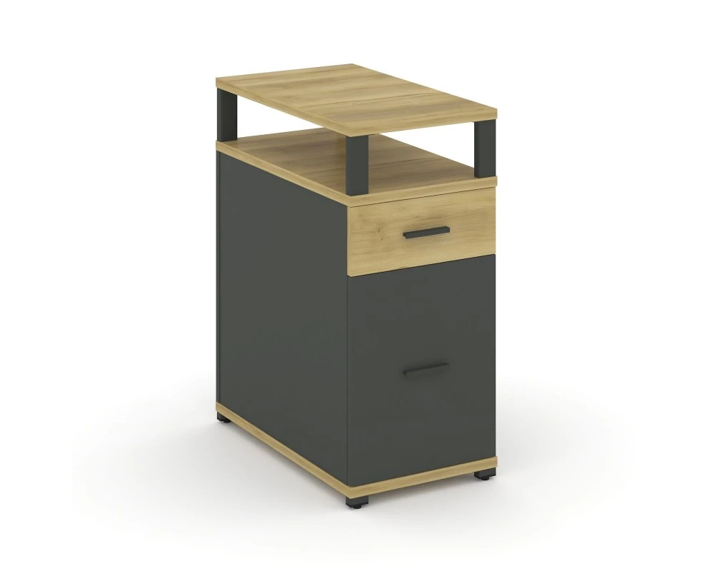 Тумба опорная/приставная 1 ящ. 1 распаш. фасад с надставкой CN.TGO-006 A 420x720x917 Concept