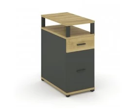 Тумба опорная/приставная 1 ящ. 1 распаш. фасад с надставкой CN.TGO-006 A 420x720x917 Concept images