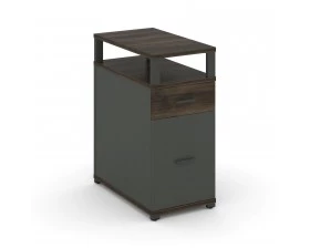 Тумба опорная/приставная 1 ящ. 1 распаш. фасад с надставкой CN.TGO-006 A 420x720x917 Concept images