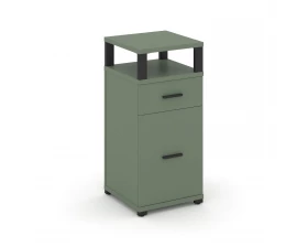 Тумба опорная/приставная 1 ящ. 1 распаш. фасад с надставкой CN.TUO-006 B 420x420x917 Concept images