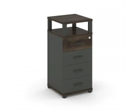 Тумба опорная/приставная 4 ящ. с надставкой CN.TUO-003 A 420x420x917 Concept images