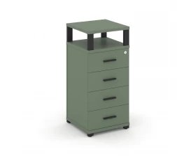 Тумба опорная/приставная 4 ящ. с надставкой CN.TUO-003 B 420x420x917 Concept images