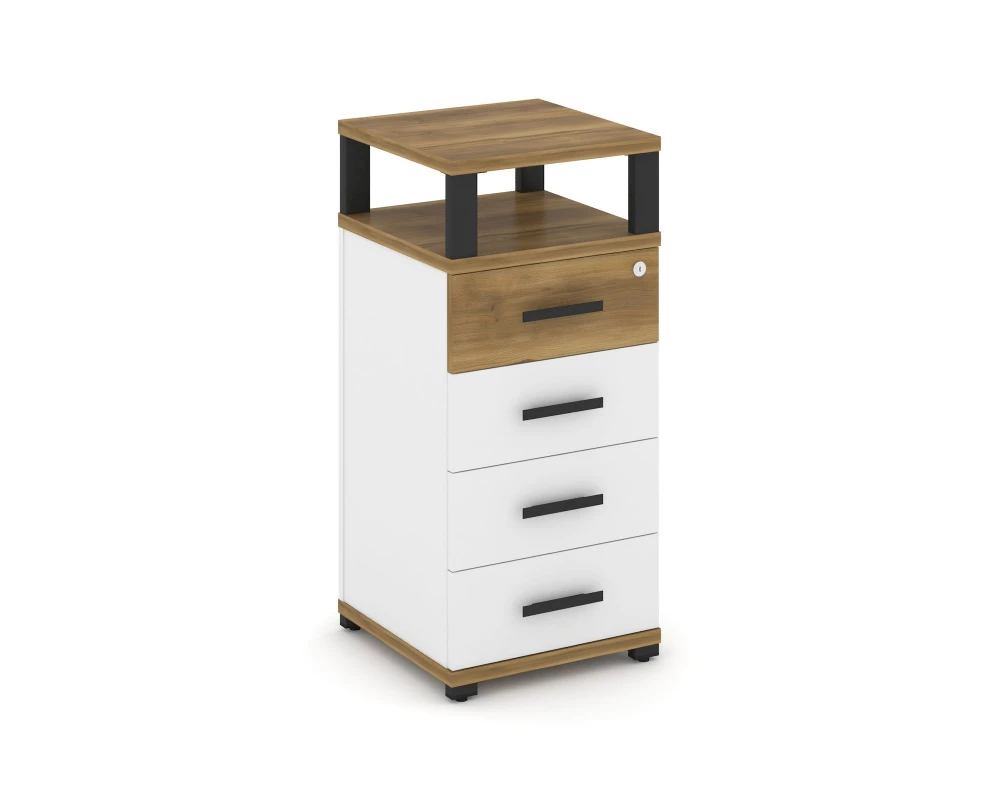 Тумба опорная/приставная 4 ящ. с надставкой CN.TUO-003 B 420x420x917 Concept