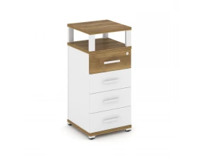 Тумба опорная/приставная 4 ящ. с надставкой CN.TUO-003 W 420x420x917 Concept images