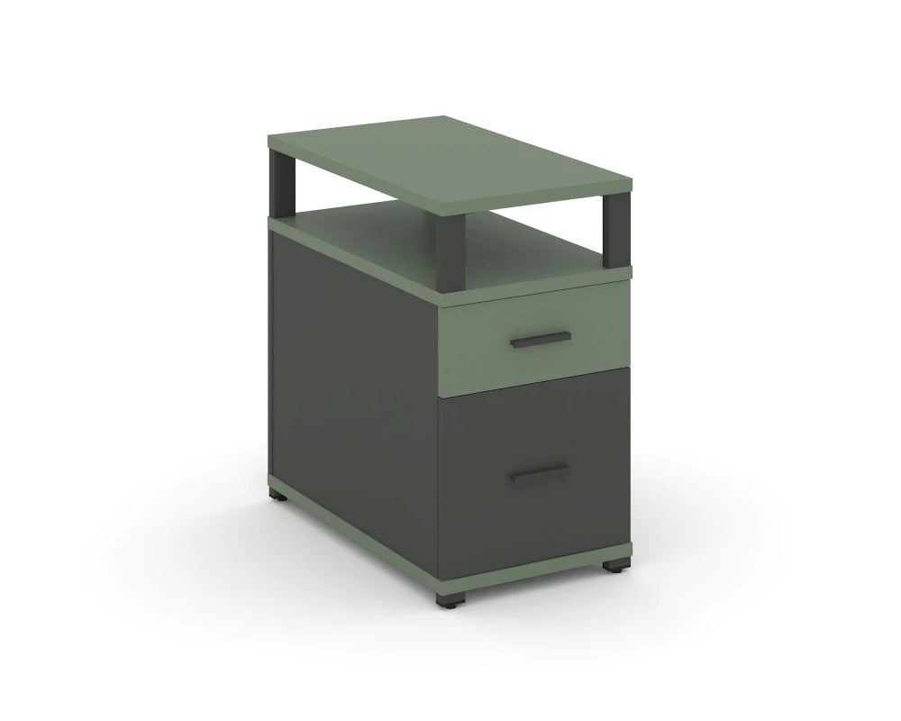 Тумба приставная 1 ящ. 1 распаш. фасад с надставкой CN.TGP-002 A 420x720x750 Concept