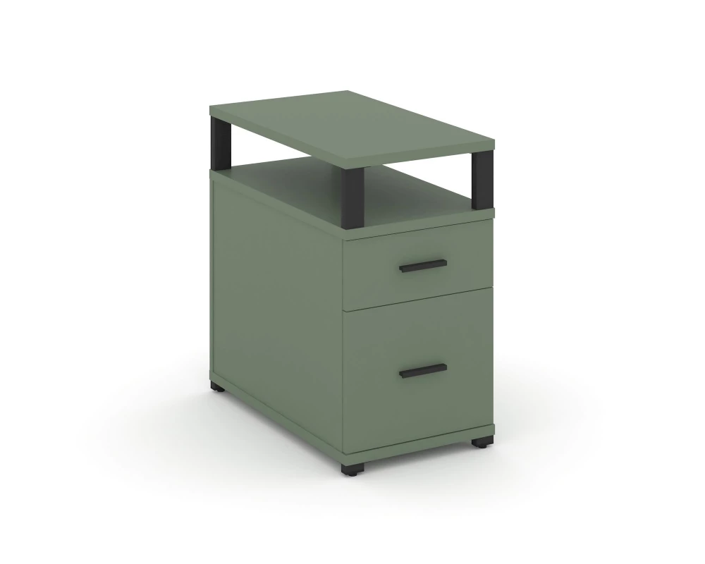 Тумба приставная 1 ящ. 1 распаш. фасад с надставкой CN.TGP-002 B 420x720x750 Concept