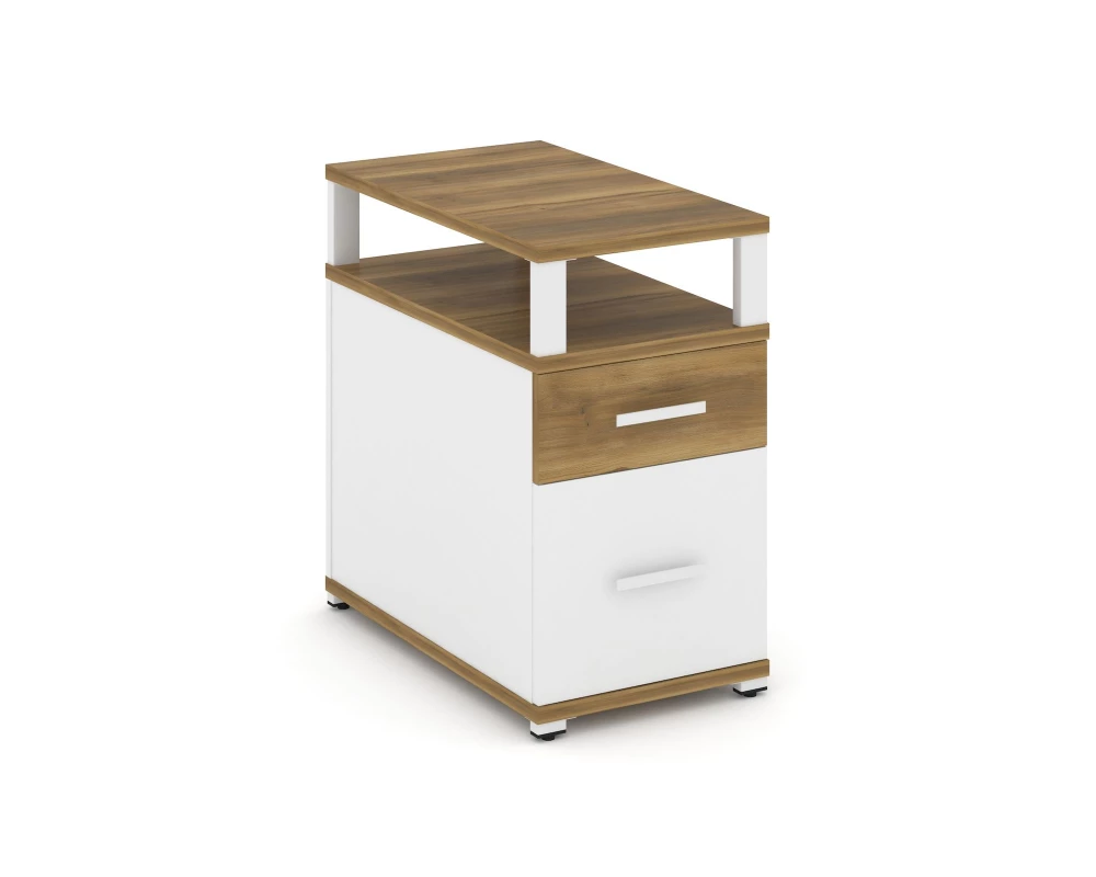 Тумба приставная 1 ящ. 1 распаш. фасад с надставкой CN.TGP-002 W 420x720x750 Concept