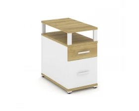 Тумба приставная 1 ящ. 1 распаш. фасад с надставкой CN.TGP-002 W 420x720x750 Concept images