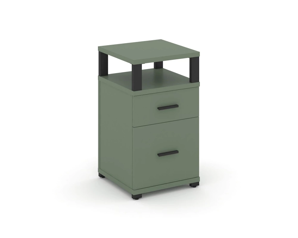 Тумба приставная 1 ящ. 1 распаш. фасад с надставкой CN.TUP-006 B 420x420x750 Concept