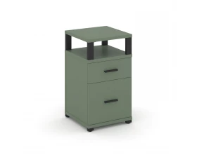 Тумба приставная 1 ящ. 1 распаш. фасад с надставкой CN.TUP-006 B 420x420x750 Concept images