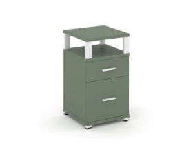 Тумба приставная 1 ящ. 1 распаш. фасад с надставкой CN.TUP-006 W 420x420x750 Concept images