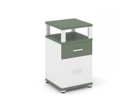 Тумба приставная 1 ящ. 1 распаш. фасад с надставкой CN.TUP-006 W 420x420x750 Concept images