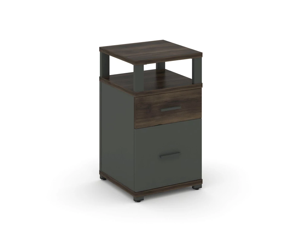 Тумба приставная 1 ящ. 1 распаш. фасад с надставкой CN.TUP-006 W 420x420x750 Concept