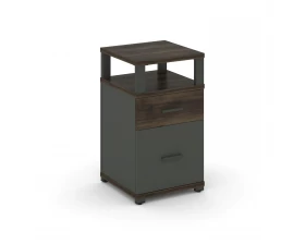 Тумба приставная 1 ящ. 1 распаш. фасад с надставкой CN.TUP-006 W 420x420x750 Concept images