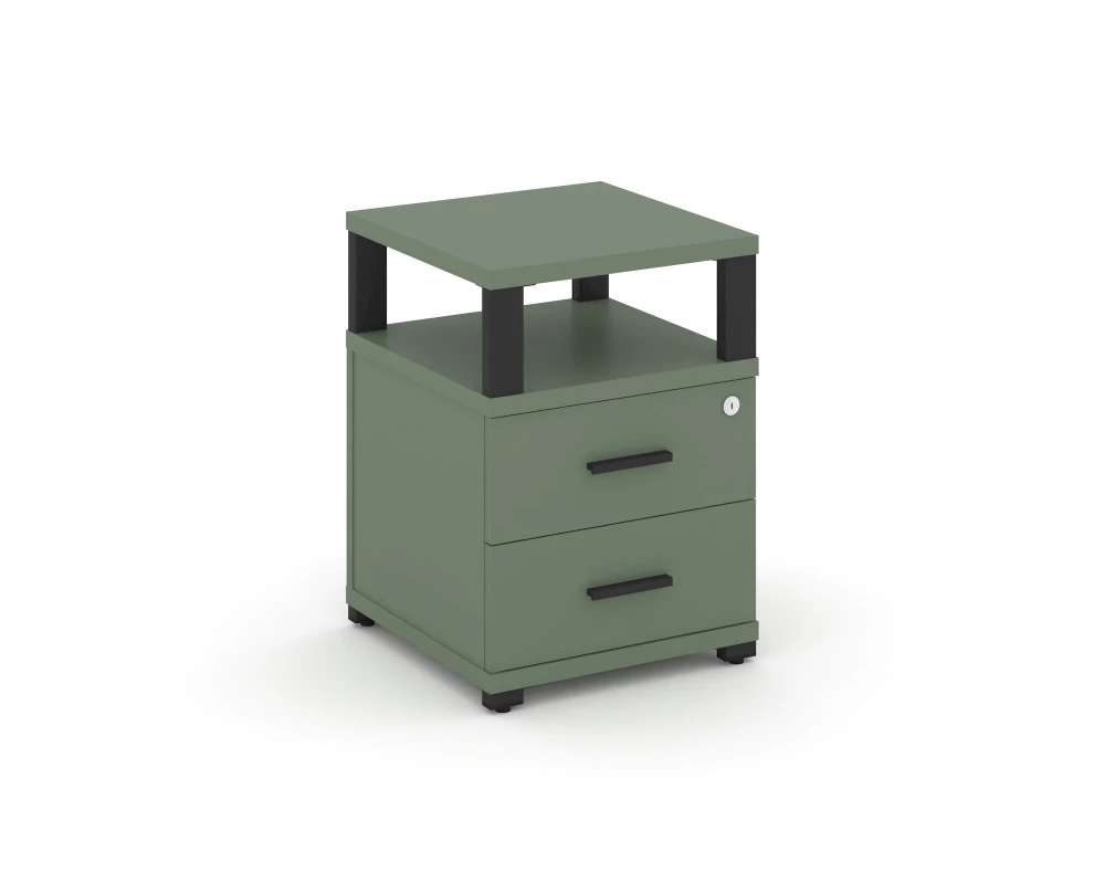 Тумба приставная 2 ящ. с надставкой CN.TUP-002 B 420x420x583 Concept