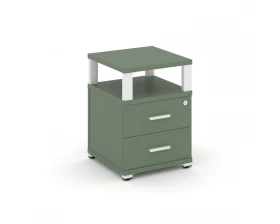 Тумба приставная 2 ящ. с надставкой CN.TUP-002 W 420x420x583 Concept images