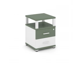 Тумба приставная 2 ящ. с надставкой CN.TUP-002 W 420x420x583 Concept images