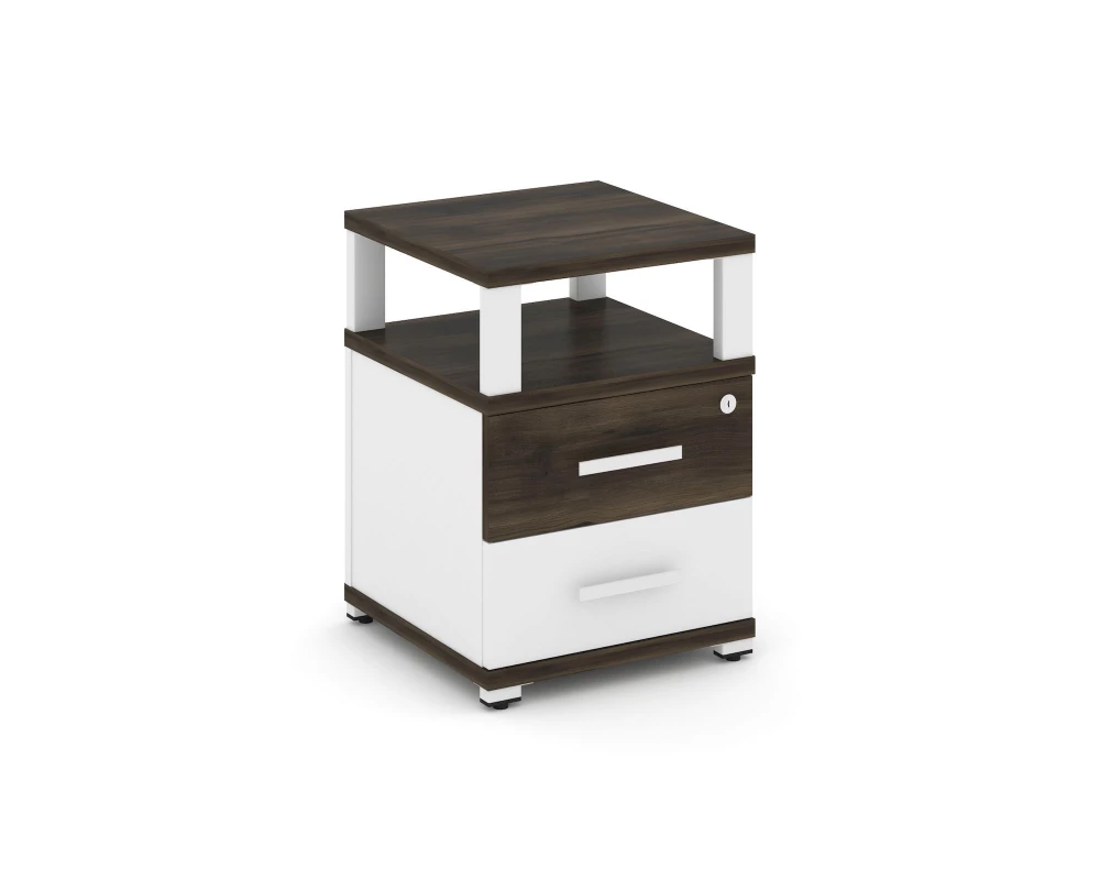 Тумба приставная 2 ящ. с надставкой CN.TUP-002 W 420x420x583 Concept