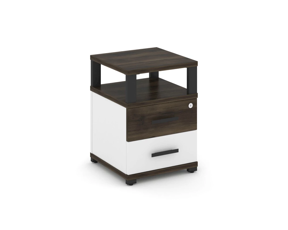 Тумба приставная 2 ящ. с надставкой CN.TUP-002 W 420x420x583 Concept