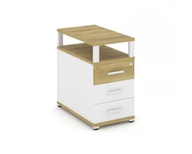 Тумба приставная 3 ящ. с надставкой CN.TGP-001 W 420x720x750 Concept images
