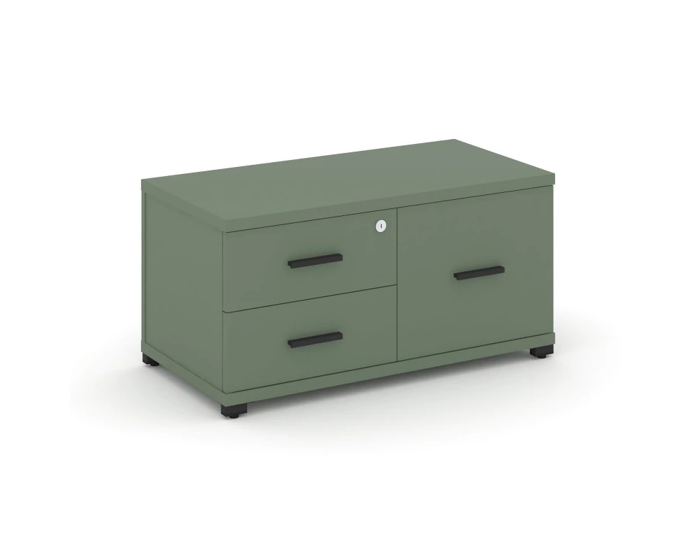 Тумба приставная широкая 2 ящ. 1 распаш. фасад CN.TSP-004 B 836x420x416 Concept