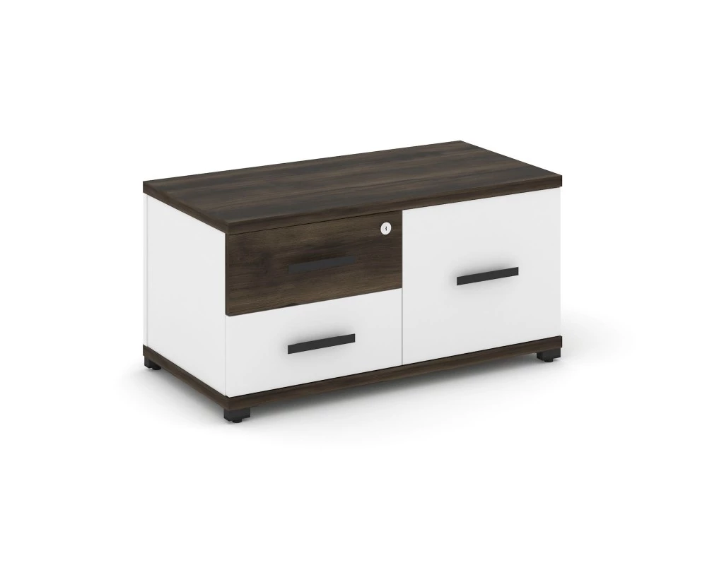 Тумба приставная широкая 2 ящ. 1 распаш. фасад CN.TSP-004 B 836x420x416 Concept