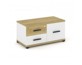 Тумба приставная широкая 2 ящ. 1 распаш. фасад CN.TSP-004 B 836x420x416 Concept images