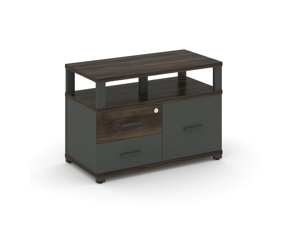 Тумба приставная широкая 2 ящ. 1 распаш. фасад с надставкой широкой CN.TSP-006 A 836x420x583 Concept