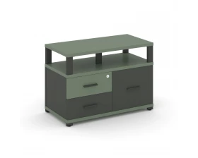 Тумба приставная широкая 2 ящ. 1 распаш. фасад с надставкой широкой CN.TSP-006 A 836x420x583 Concept images