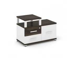 Тумба приставная широкая 2 ящ. 1 распаш. фасад с надставкой узкой CN.TSP-005 W 836x420x583 Concept images