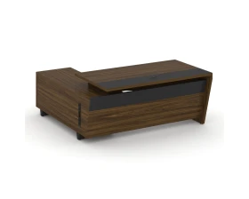 Стол для руководителя с опорной тумбой, правый 180 Корнер / Corner images