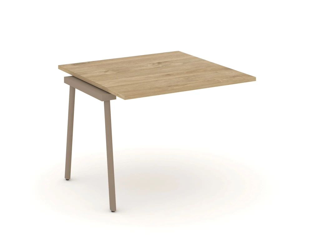 Проходной наборный элемент переговорного стола на плоскоовальной трубе 98x98x75 Эстетика / Estetica